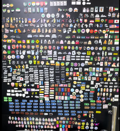 Metallstickers med egen design – Bulk (100–5000 st)