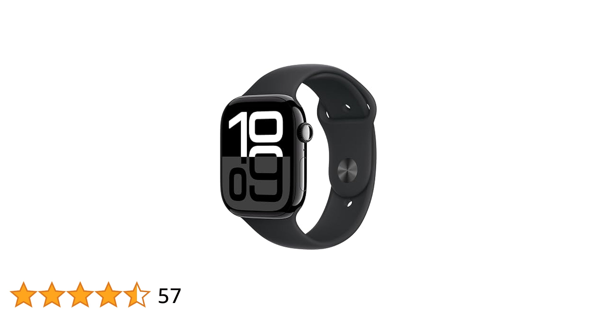 Apple Watch Series 10 4G 42mm Aluminium with Sport Band GPS+Cel (Jet Black Aluminium/Black Sport Band) S/M