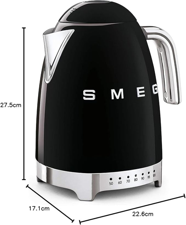 Smeg Retro 50 s Style vattenkokare KLF04BLEU (svart)