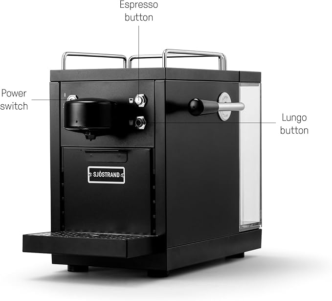 Sjöstrand Coffee Espresso Machine - Espressomaskin för kapslar Rostfri