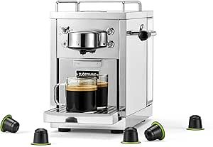 Sjöstrand Coffee Espresso Machine - Espressomaskin för kapslar Rostfri