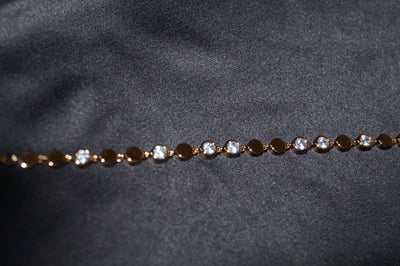 Rose Gold Elegance – Exklusivt Roséguldspläterat 925 Silverarmband med Glittrande Stenar – 8,46g