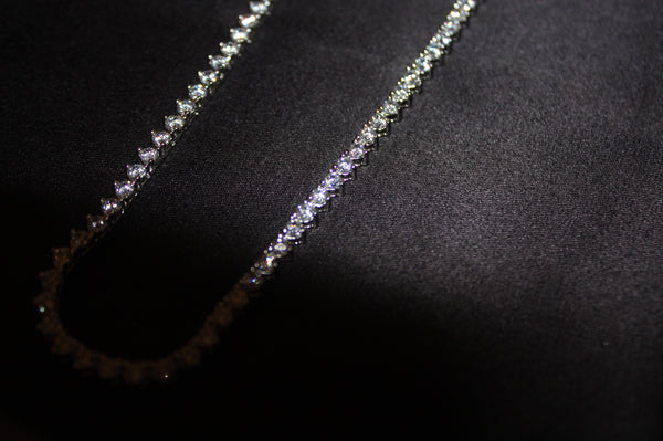 Tennis Halsband i 925 Silver med Glittrande Stenar – 15,4g | Unisex