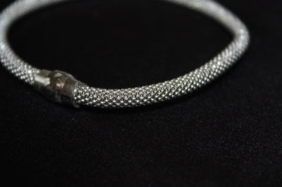 Milano Mesh – Armband i Sterling Silver - Stilrent armband i 925 silver med magnetlås