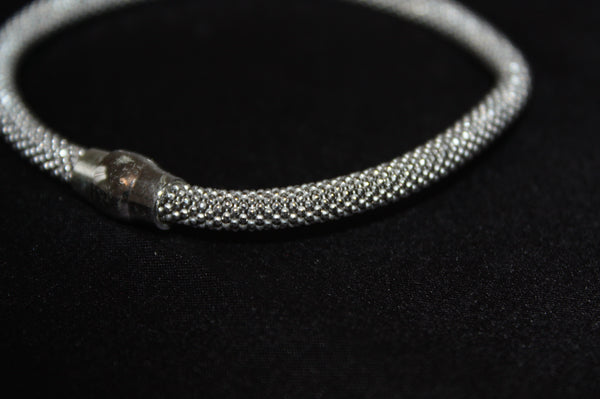 Milano Mesh – Armband i Sterling Silver - Stilrent armband i 925 silver med magnetlås