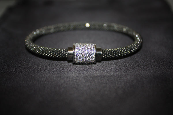 Luce Bianca - Elegant 925 Silverarmband med Klara Swarovski Zirconia – 16g