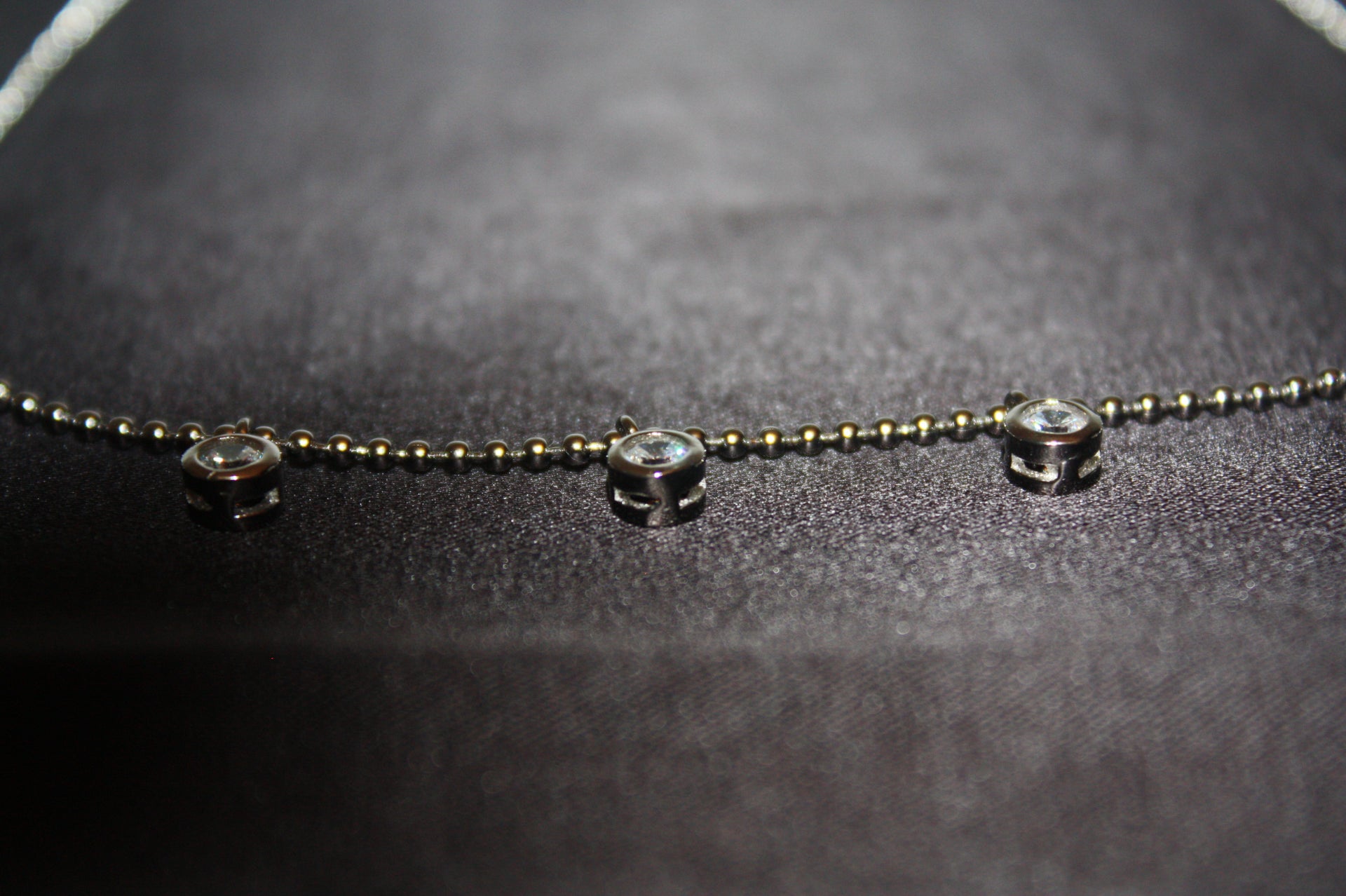 Celeste Sparkling Necklace - Elegant 925 Silverhalsband med Klara Stenar – 5,10g