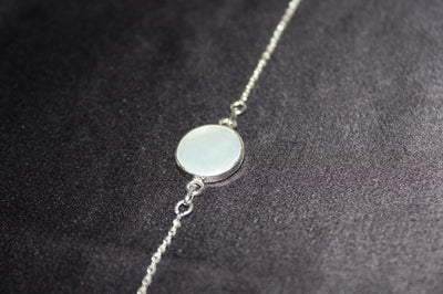 Luna Marea – Armband i 925 Silver med Pärlemor & Livets Träd